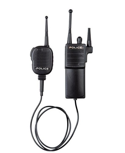 Police radio set adult - adult, fancy