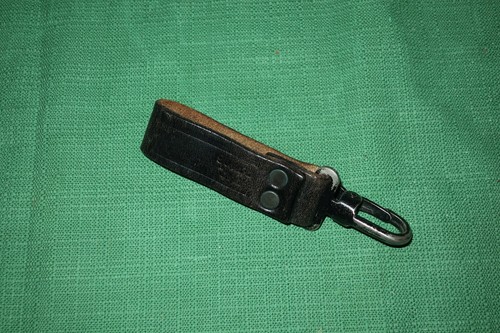 Vintage police black leather - black,