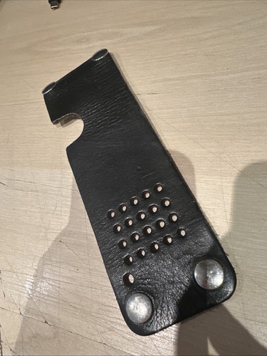 Police black leather radio - police,